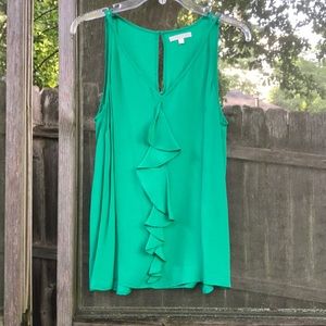 Green Ruffle Shirt